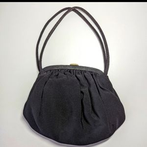 Vintage black 1950's handbag